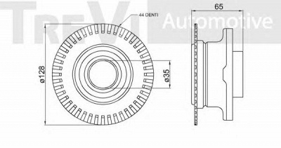 TREVI AUTOMOTIVE wb1339 -  Комплект подшипника ступицы колеса